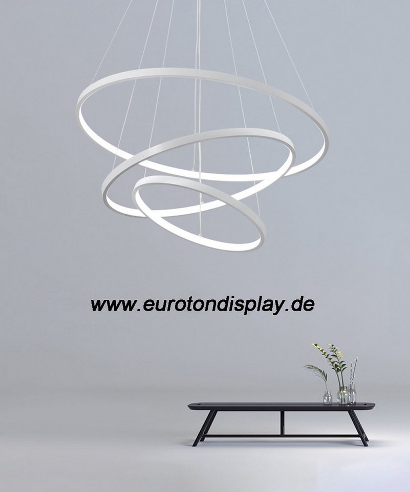 Eurohandisplay LED Pendelleuchte LED Pendelleuchte 2130 LED Hängelampe mit Fernbedienung, LED fest integriert, Warm- bis Kaltweiß, Mit Fernbedienung Lichtfarbe und Helligkeit einstellbar von Eurohandisplay