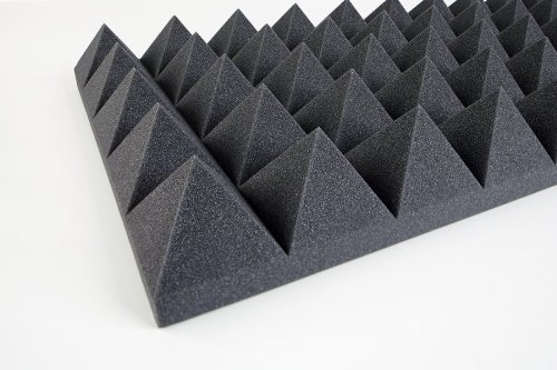 ABSORBER Akustik Pyramidenschaumstoff PU piramide 10 cm - anthrazit 100x50x10 cm 0,5m2 ABSORBER Akustik Pyramidenschaumstoff PU piramide 10 cm - anthrazit 100x50x10 cm 0,5m2 von Eurokustik