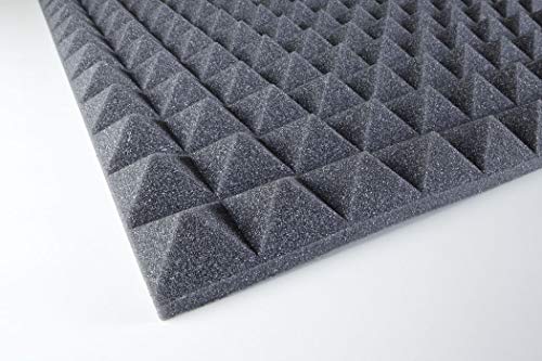 Pyramidenschaumstoff Paneel 30mm - Anthrazit 100x50x3 cm 0,5m2 Pyramidenschaumstoff Paneel 30mm - Anthrazit 100x50x3 cm 0,5m2 von Eurokustik