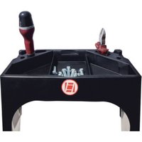 Euroline Alu-Stufenstehleiter mit Sicherheitsbrücke und Werkzeugablage Nr. 22578 von Euroline