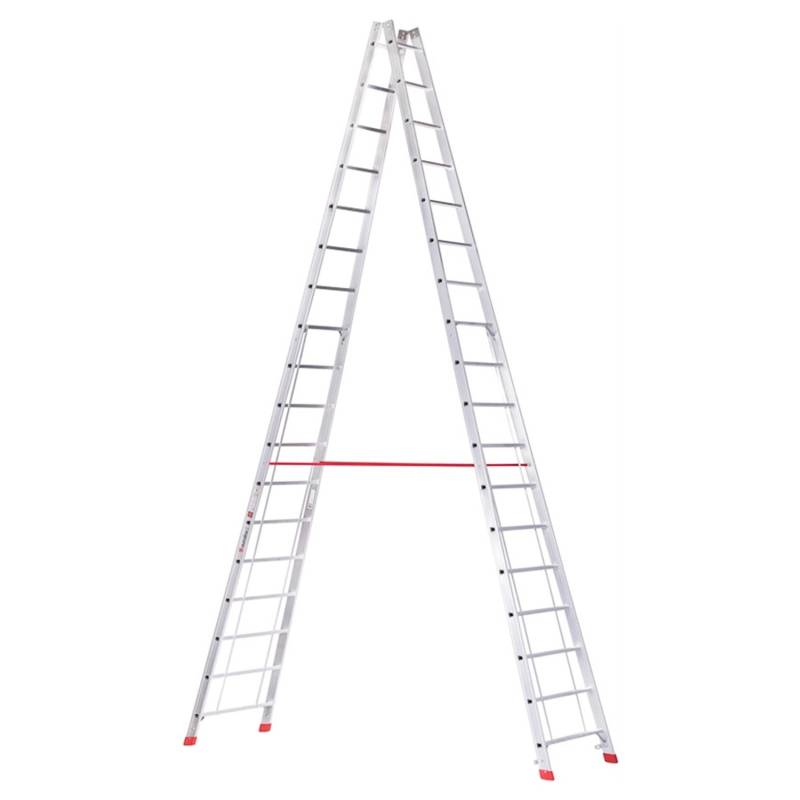 Euroline Premium 305 Sprossenstehleiter 2x18 Sprossen von Euroline