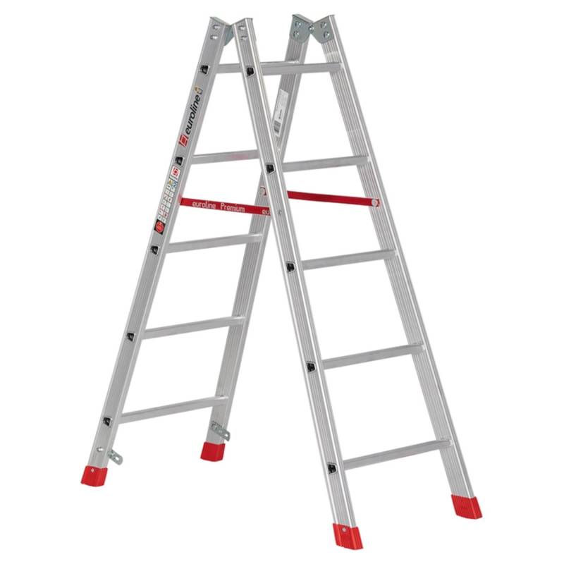 Euroline Premium 305 Sprossenstehleiter 2x5 Sprossen von Euroline