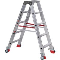 Euroline Premium 30573 Stufenstehleiter mit Federrollen und Feststellern 2x5 Stufen Euroline Premium 30573 Stufenstehleiter mit Federrollen und Feststellern 2x5 Stufen von Euroline