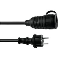 Eurolite - 30245693 Strom Verlängerungskabel 16 a Schwarz 1.5 m H07RN-F 3G 1,5 mm² von Eurolite