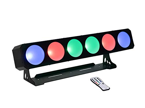 EUROLITE LED CBB-6 COB RGB Leiste | LED-Lichteffektleiste mit RGB-Farbmischung, inkl. IR-Fernbedienung von Eurolite