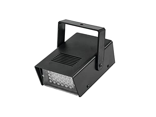 EUROLITE LED Disco Strobe weiß, Sound | Kompaktes Strobe mit 24 LEDs und Musiksteuerung von Eurolite