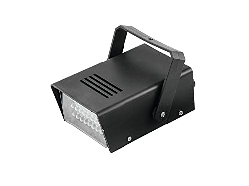 EUROLITE LED Disco Strobe weiß economic | Kompaktes Strobe mit 24 LEDs und einstellbarer Geschwindigkeit von Eurolite