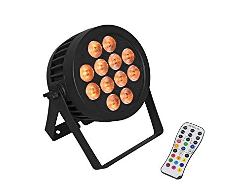 EUROLITE LED IP PAR 12x9W SCL Spot | Wetterfester (IP65) Scheinwerfer mit 12 SCL-LEDs und RGBA/CW/WW+UV-Farbmischung von Eurolite