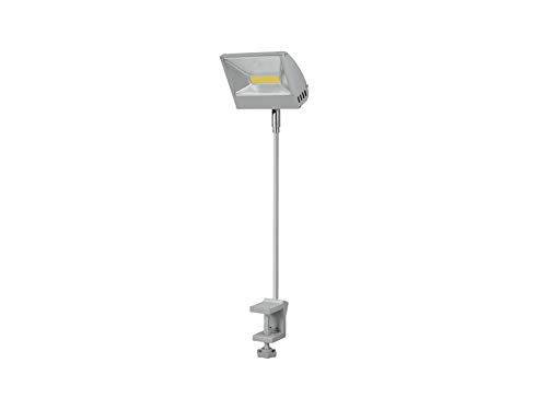 EUROLITE LED KKL-30 Fluter 4100K silber | 30-W-LED-Fluter an Auslegerarm mit Schraubklemme zur Befestigung von Eurolite