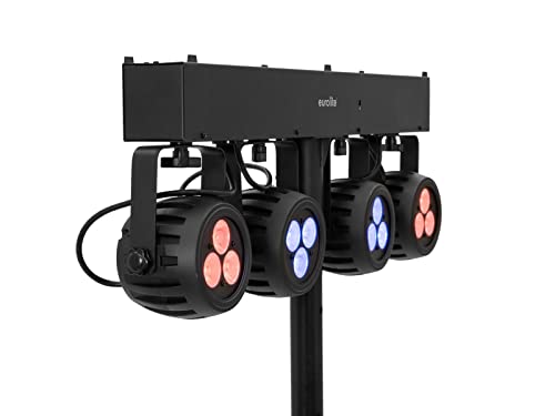 EUROLITE LED KLS-120 Kompakt-Lichtset | Kompakt-Lichtset mit 4 RGBW-Spots von Eurolite