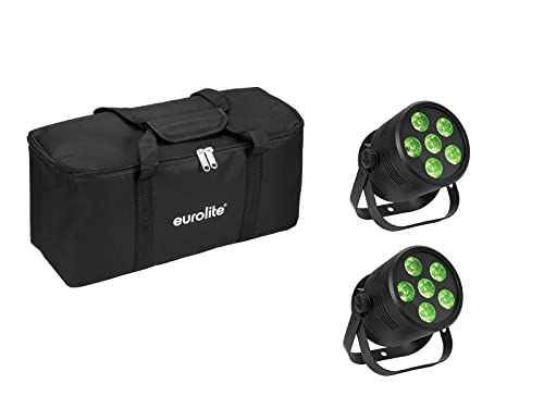 EUROLITE Set 2x LED Silent Par 6 QCL Floor sw + Soft-Bag EUROLITE Set 2x LED Silent Par 6 QCL Floor sw + Soft-Bag von Eurolite