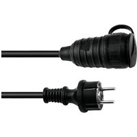 Eurolite 30245693 Strom Verlängerungskabel 16A Schwarz 1.5m H07RN-F 3G 1,5mm² von Eurolite