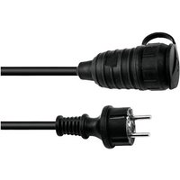 Eurolite 30245695 Strom Verlängerungskabel 16A Schwarz 3m H07RN-F 3G 1,5mm² von Eurolite