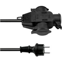 Eurolite 3024701D Strom Verlängerungskabel Schwarz 3 m H07RN-F 3G 2,5 mm² von Eurolite