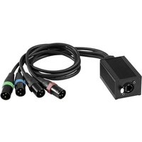 Eurolite DNK-1 DMX Kabel [1x RJ45-Buchse - 4x XLR-Stecker 3 polig] von Eurolite