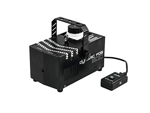 Eurolite Dynamic Fog 600 Nebelmaschine | Kompakte Nebelmaschine mit 600-W-Leistung mit Kabelfernbedienung | Ideal zur Inszenierung von Licht- und Laserstrahlen von Eurolite