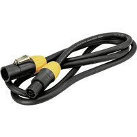 Eurolite IP T-Con XLR Verbindungskabel [1x XLR-Stecker - 1x XLR-Buchse] 5m Schwarz/Orange von Eurolite