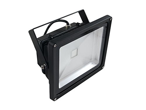 Eurolite LED IP FL-30 COB UV | Wetterfester (IP54) UV-Scheinwerfer mit 30-Watt-COB-UV-LED | High-Power UV Schwarzlicht Beleuchtung | Vielseitige UV-Effekte möglich von Eurolite