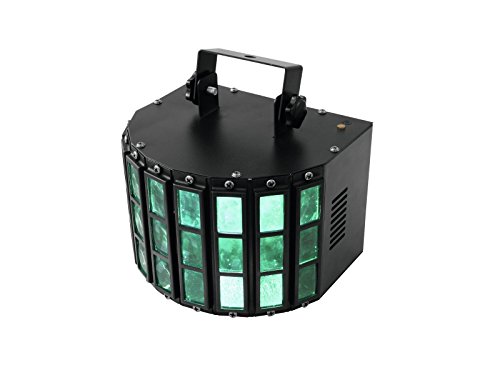 Eurolite LED Mini D-5 Strahleneffekt | Mini-Strahleneffekt mit LEDs in RGBAW | Musikgetaktet über eingebautes Mikrofon | Auto und Soundmodus wählbar | Für Partykeller, Diskotheken oder mobile DJs von Eurolite