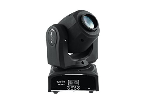 Eurolite LED TMH-13 Moving-Head Spot | Spotlight mit 10-W-LED, Gobos und Farbrad | Gobo-Rad mit 7 statischen Gobos plus offen | Exakte Positionierung durch 16-Bit-Auflösung der PAN/TILT-Bewegung von Eurolite