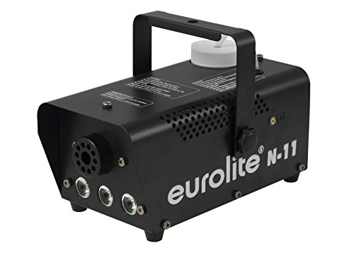 Eurolite N-11 LED Hybrid amber Nebelmaschine | Kompakte 400-W-Nebelmaschine mit amberfarbenen LEDs | Der austretende Nebel wird beleuchtet | Der Nebel wirkt dadurch wie Feuer von Eurolite