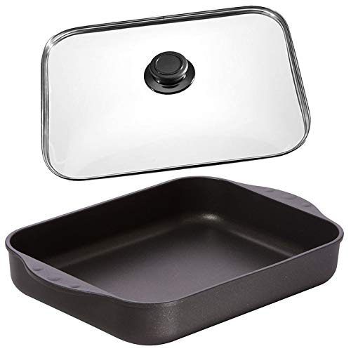 Eurolux Auflaufform 32 x 25 cm Induktion Set mit Deckel - kleiner rechteckiger Aluguss Flach-Bräter - Bratreine mit Antihaft-Beschichtung - Made in Germany Eurolux Auflaufform 32 x 25 cm Induktion Set mit Deckel - kleiner rechteckiger Aluguss Flach-Bräter - Bratreine mit Antihaft-Beschichtung - Made in Germany von Eurolux