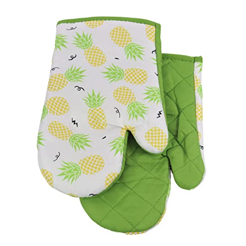 2 TLG. Set Topfhandschuhe mit Magnet Grillhandschuhe Backhandschuhe Ofenhandschuhe Kochhandschuhe Küchenhandschuhe Früchte Ananas- Grün Gelb Weiß 2 TLG. Set Topfhandschuhe mit Magnet Grillhandschuhe Backhandschuhe Ofenhandschuhe Kochhandschuhe Küchenhandschuhe Früchte Ananas- Grün Gelb Weiß von Euromat