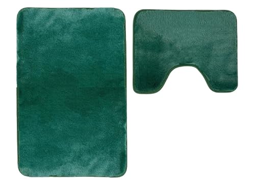 Euromat Badematten Badteppich Badematte – Flauschiges, rutschfest & Waschbar – Lombok Set 2 TLG Euromat Badematten Badteppich Badematte – Flauschiges, rutschfest & Waschbar – Lombok Set 2 TLG von Euromat