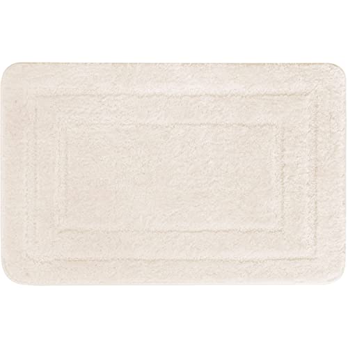 Euromat Badezimmerteppich rutschfeste Weichen Mikrofaser Badematte Badteppich Badvorleger (Beige, Teppich 50x80 cm) von Euromat