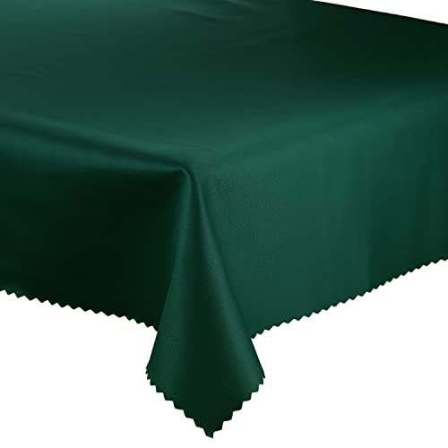 Tischdecke Fleckenresistente, Tischtücher abwaschbar Lotus Effekt, Auswahl an Farben und Größen (Grün Smaragd, 80x80 cm) von Euromat