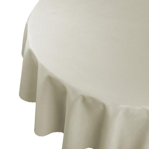 Tischdecke Fleckenresistente Tischtücher Abwaschbar Pflegeleicht Lotus Effekt Ecru Rund Durchmesser: Ø 80 cm Tischdecke Fleckenresistente Tischtücher Abwaschbar Pflegeleicht Lotus Effekt Ecru Rund Durchmesser: Ø 80 cm von Euromat