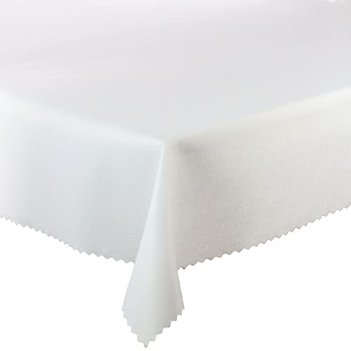 Tischdecke Fleckenresistente Tischtücher Lotus Effekt (Weiß, 140x280 cm) von Euromat