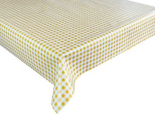Wachstücher Tischdecke Wachstuch Gartentischdecke wasserdichte Abwaschbar Gelb Kariert C-16-5 100x140 cm Wachstücher Tischdecke Wachstuch Gartentischdecke wasserdichte Abwaschbar Gelb Kariert C-16-5 100x140 cm von Euromat