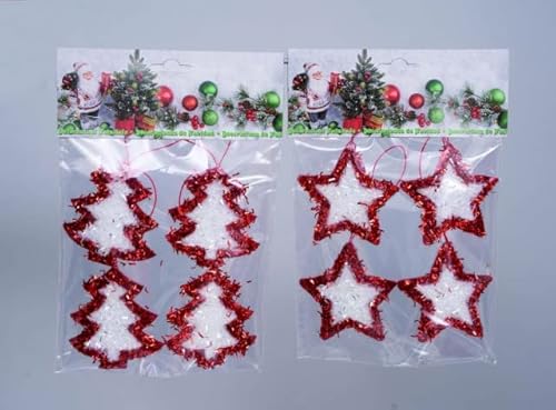 Euronatale L.Draht Bäume/Sterne 7 cm 4 Stück rot #, Siehe Foto, Einheitsgröße Euronatale L.Draht Bäume/Sterne 7 cm 4 Stück rot #, Siehe Foto, Einheitsgröße von Euronatale