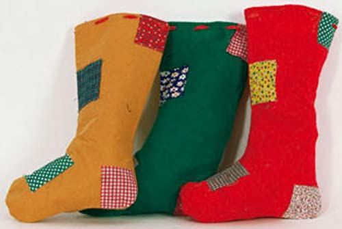 Euronatale Tuch-Socken 24 x 40 cm C/TOPPE 14987, Siehe Foto, Einheitsgröße von Euronatale