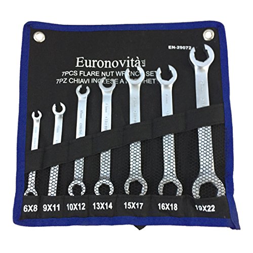 Euronovità EN-29072 Maulschlüssel-Set, 7-teilig, Grau von Euronovità Srl