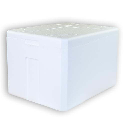 1 Thermobox Styropor XXL 64, 5Liter mit Deckel - Kühlbox Styropor - Wiederverwendbarer Isolierbehälter/Transportbox | Große Styropor Kühlbox von Europack24