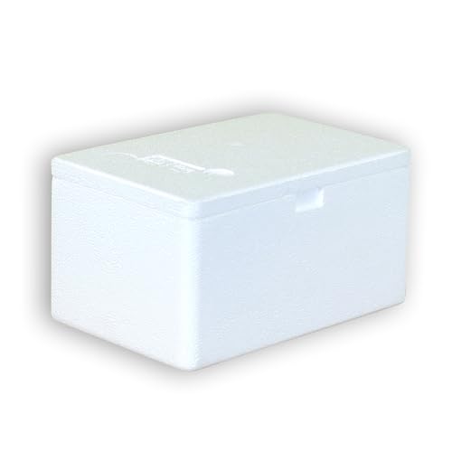 12 Styroporboxen 1,8 Liter mit Deckel | Thermobox Innenmaß: 20 x 11 x 8 cm | Isolierbehälter in weiß | wiederverwendbar 12 Styroporboxen 1,8 Liter mit Deckel | Thermobox Innenmaß: 20 x 11 x 8 cm | Isolierbehälter in weiß | wiederverwendbar von Europack24