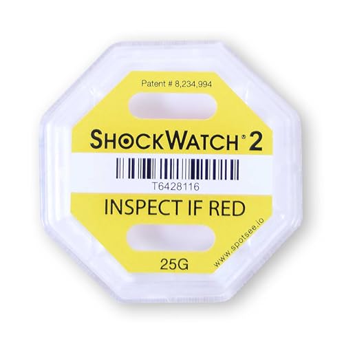 20 Stück Shockwatch 2 | Gelb 25g | Stoßindikator bzw. Schockindikator zur Transportkontrolle | für den sicheren Versand als Versandaufkleber am Paket inkl. A4-Warnaufkleber und Lieferscheinaufkleber 20 Stück Shockwatch 2 | Gelb 25g | Stoßindikator bzw. Schockindikator zur Transportkontrolle | für den sicheren Versand als Versandaufkleber am Paket inkl. A4-Warnaufkleber und Lieferscheinaufkleber von Europack24