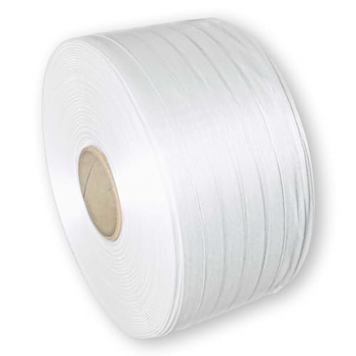 3 Rollen 13mm Polyester Kraftband | 380kg Bruchlast | 1100m Bandlänge | Polyesterband für optimale Ladungssicherung | alternativ als wetterfestes Holzbündel Band oder Umreifungsband von Europack24