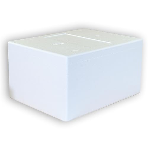 4 Thermoboxen Styropor 26,3 Liter mit Deckel - Kühlbox Styropor - Wiederverwendbarer Isolierbehälter/Transportbox | Große Styropor Kühlbox 4 Thermoboxen Styropor 26,3 Liter mit Deckel - Kühlbox Styropor - Wiederverwendbarer Isolierbehälter/Transportbox | Große Styropor Kühlbox von Europack24