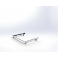 HEMMDAL Logistikroller, verzinkt, TK 450 kg, für Paletten 800 x 600 mm von HEMMDAL
