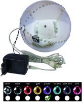 EUROPALMS LED Snowball 15cm, lila von Europalms