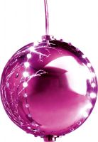 EUROPALMS LED Snowball 8cm, rosa 5x von Europalms