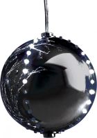 EUROPALMS LED Snowball 8cm, schwarz 5x von Europalms