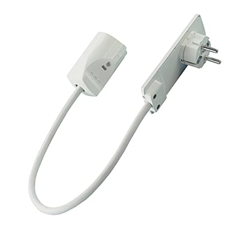 Europart 771929 UNIVERSAL Schuko Stecker Steckermodul extra flach Evoline Plug mit Kabel Anschlusskabel 350 mm Kupplungsdose Weiß auch Naber Evoline Europart 771929 UNIVERSAL Schuko Stecker Steckermodul extra flach Evoline Plug mit Kabel Anschlusskabel 350 mm Kupplungsdose Weiß auch Naber Evoline von Europart