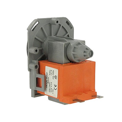 Europart Universal-Ablaufpumpenfuß mit Dreh- und Schraubbefestigung, 2 separate/unten positionierte Endklemmen, 220-240 V, 50 Hz von Paxanpax