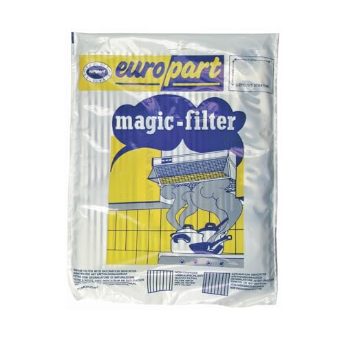 Fettfiltermatte Fettfilter 2 Stück 570x470mm Vliesstofffilter Dunstabzugshaube Universal starke Ausführung mit Sättigungsanzeige von Europart