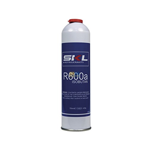 ORIGINAL 750ml Isobutan R600A 420g Haushalt- und Gewerbegeräte Flüssiggas Kältemittel Klimaanlage Zylinder Kühlschrank Gefrierschrank Füllung Klimamittel Flüssigkeit KFZ Klimaanlage Klima von Europart