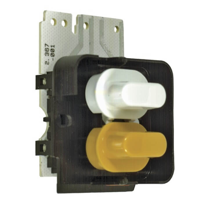 Tastenschalter Miele 4765260 zweifach Ein/Aus / Tür mit Tastenkappen für Trockner (EA-4765260) von Europart